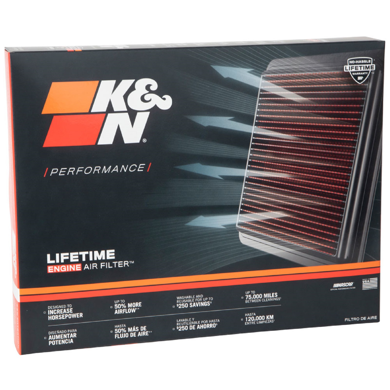 K&N Luftfilter für Opel Insignia 2017-21 Chevrolet Malibu 2016-22 Holden Buick