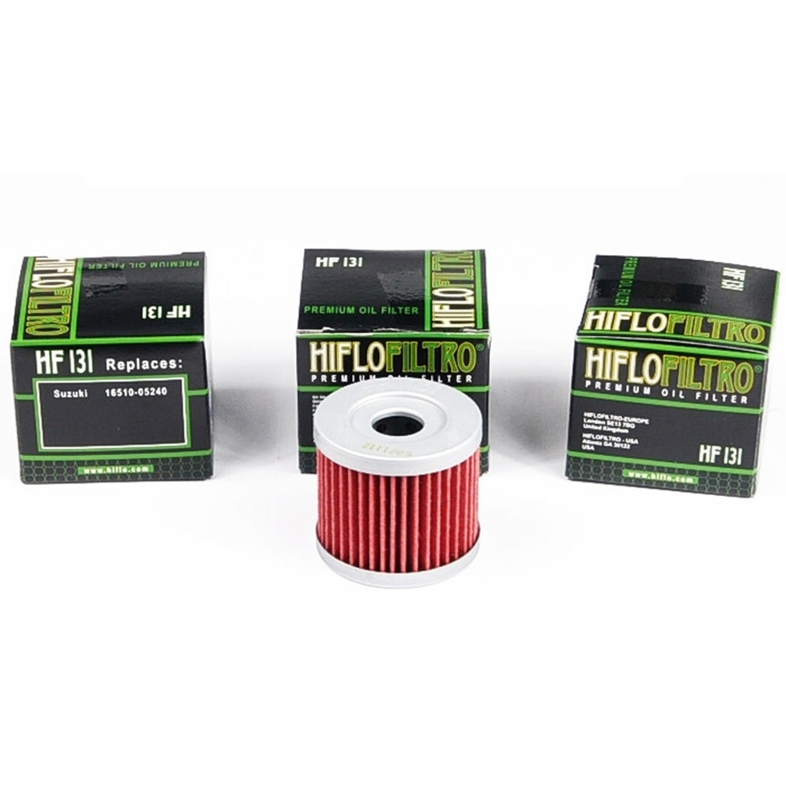 3x Hiflo HF131 Ölfilter für Suzuki Kreidler Benelli Beta Hyosung Quingqi Sachs