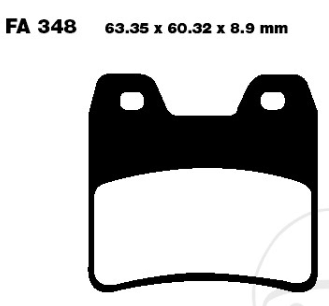 EBC FA348HH Sintermetall Bremsbeläge hinten für Yamaha FZS 1000 Fazer XJR 1300