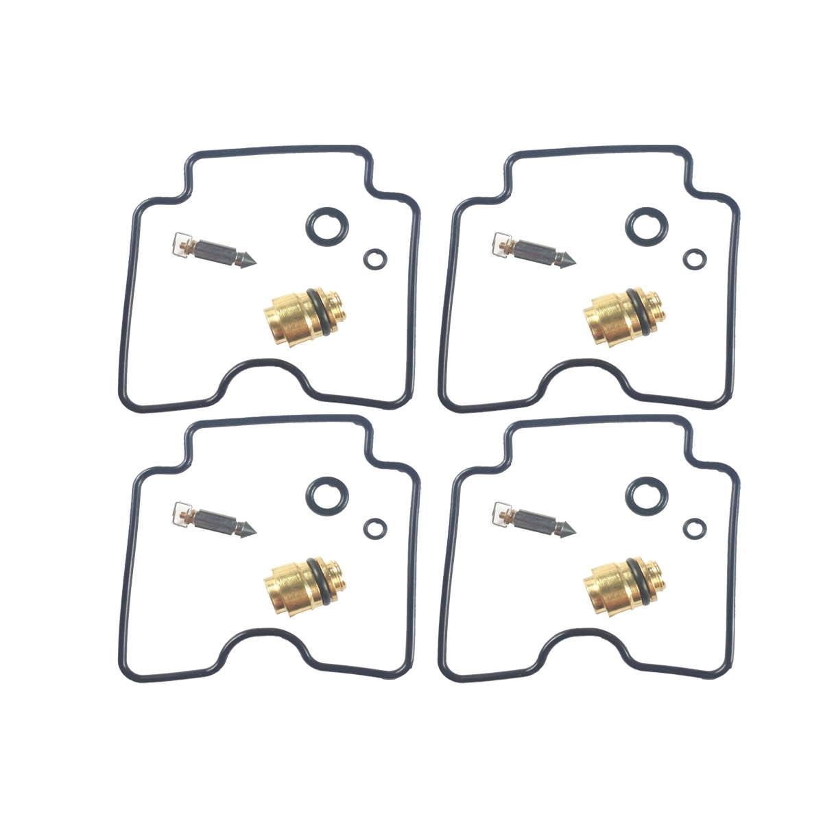4x Vergaser Reparatursatz für Yamaha FZS 600 H/SH/N/SN Fazer