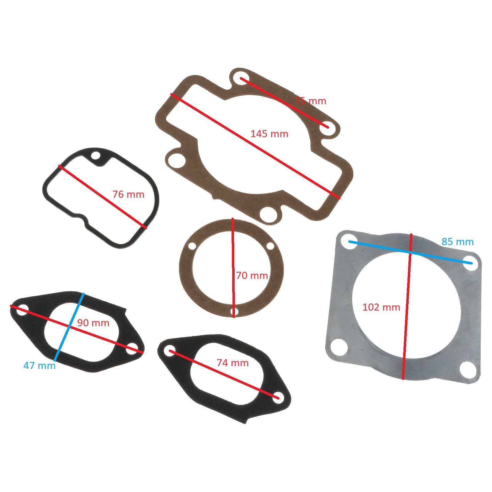Motordichtsatz Dichtungssatz Motor für MZ ETZ 250 ETZ 251