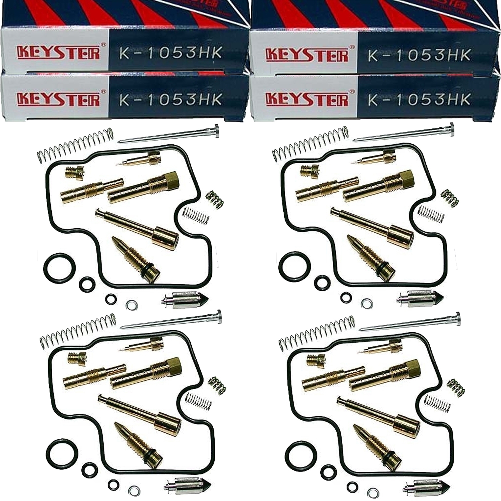 4x Keyster K-1053HK Vergaser Reparatursatz für Honda CBR600 F 1991-94 CBR600F PC25