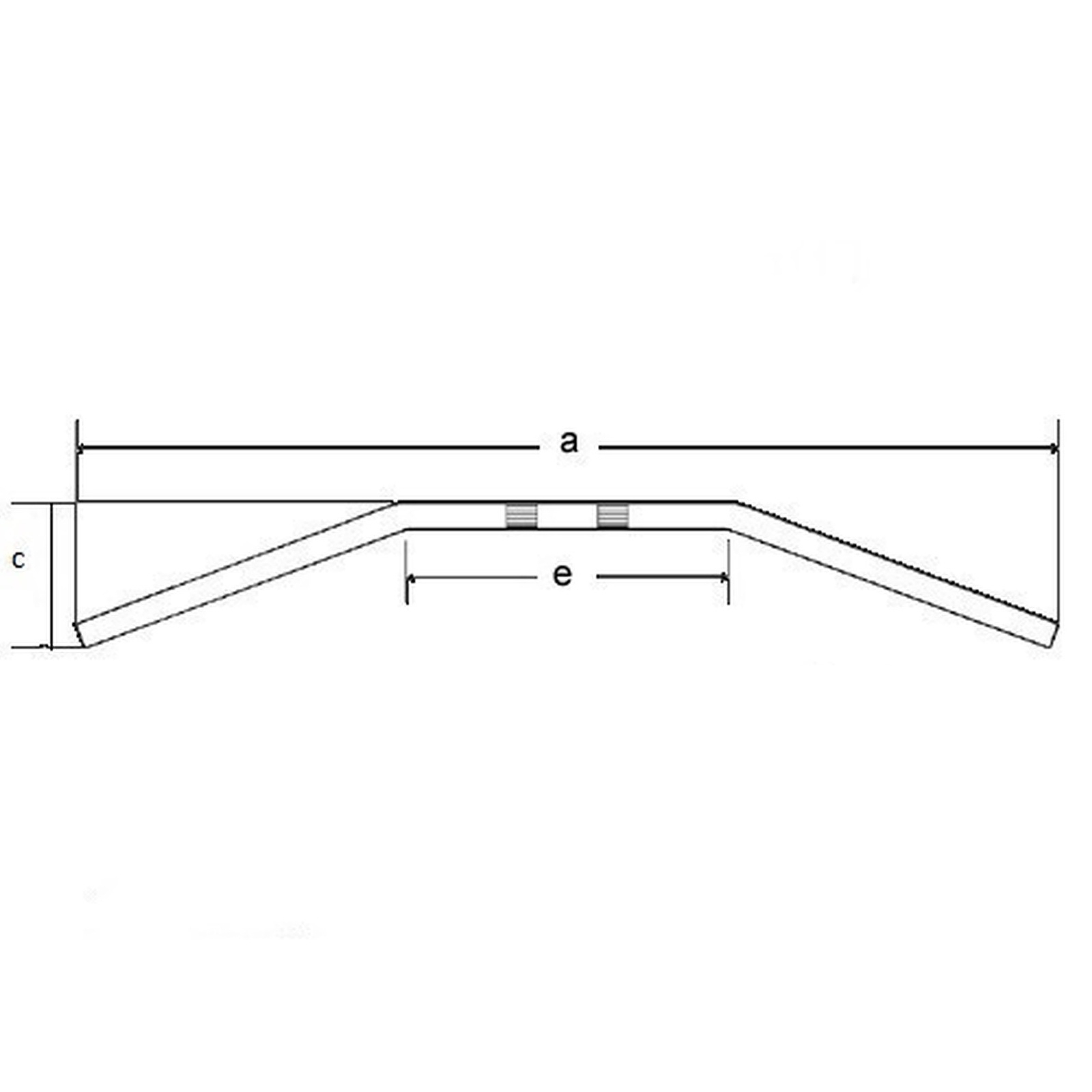 TRW Drag-Bar Lenker "Long" stahl schwarz MCL120SS 25,4 mm 1 Zoll