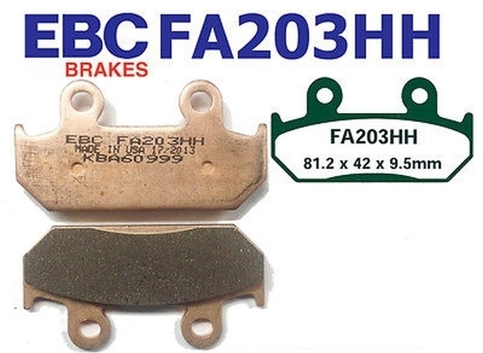 EBC Bremsen Set 2x MD1001 + 2x FA203HH vorne für Honda CBR 600 F 1991-1994