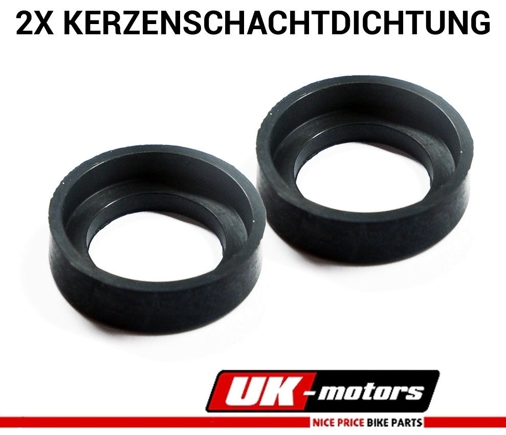 2x Kerzenschachtdichtung für BMW R850 R1100 R1150 R1200 Zündkerzenschacht Gummi