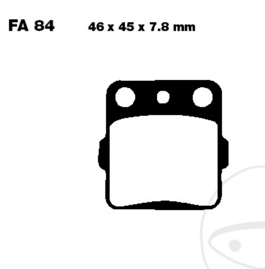 EBC FA084TT Bremsbeläge für Honda TRX CRF Yamaha YFM 660 350 YFZ Suzuki LT-Z 400