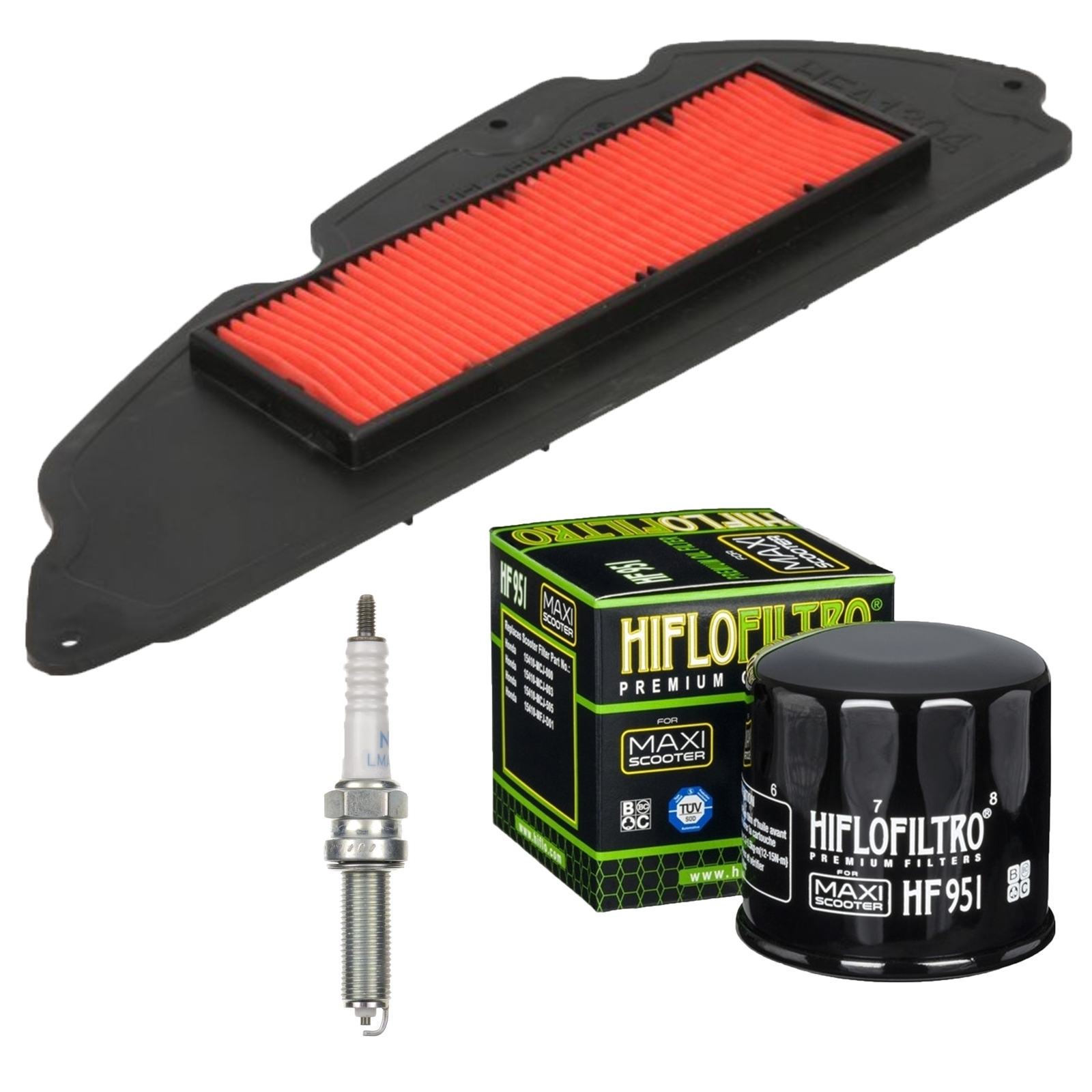 Inspektionskit für Honda SH 300 i Ai ABS 2008-20 Forza NSS 300 2013-20 Ölfilter Luftfilter Zündkerze