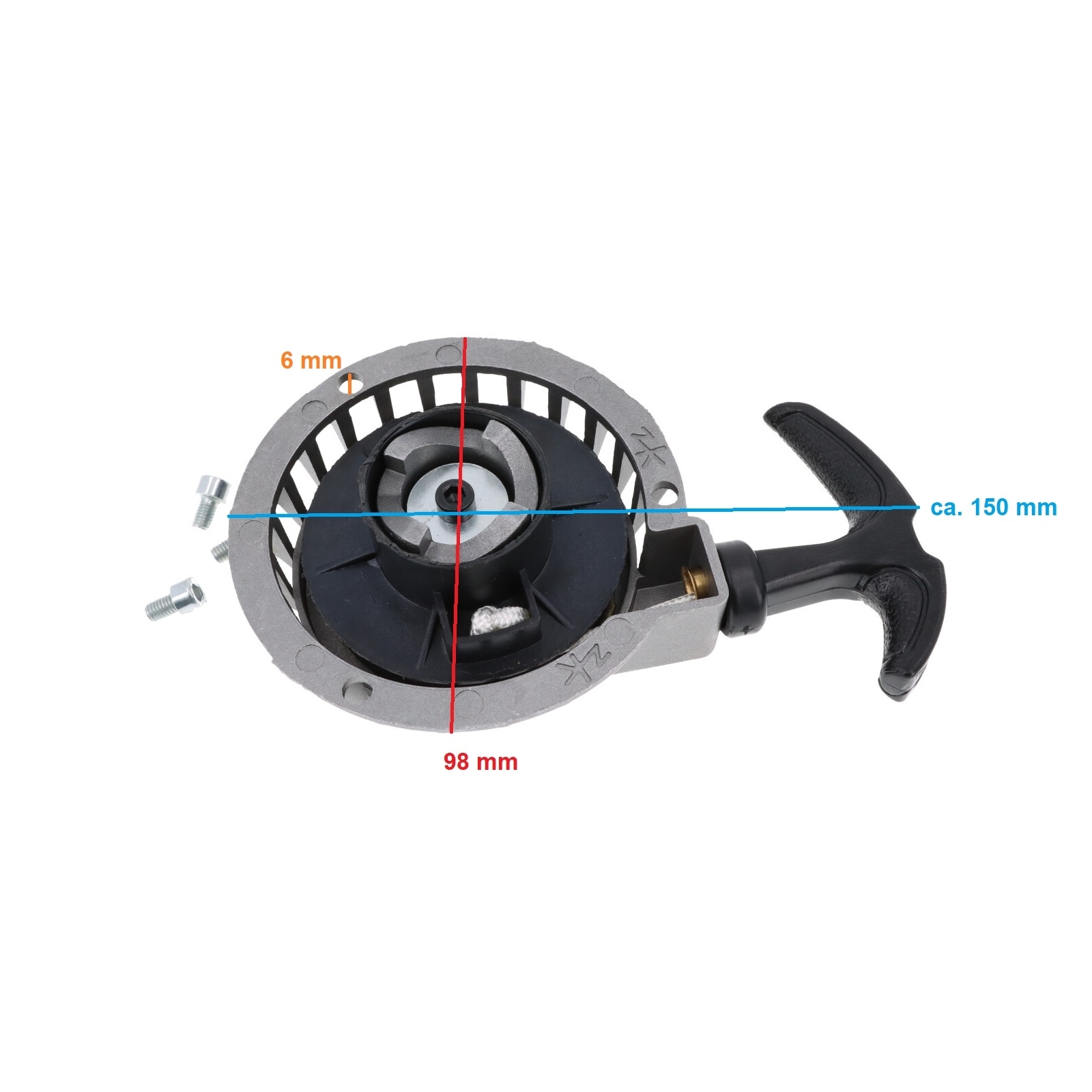 Seilzugstarter Alu Seilzug für Pocket Bike Mini Bike Dirt Bike Cross Mini ATV