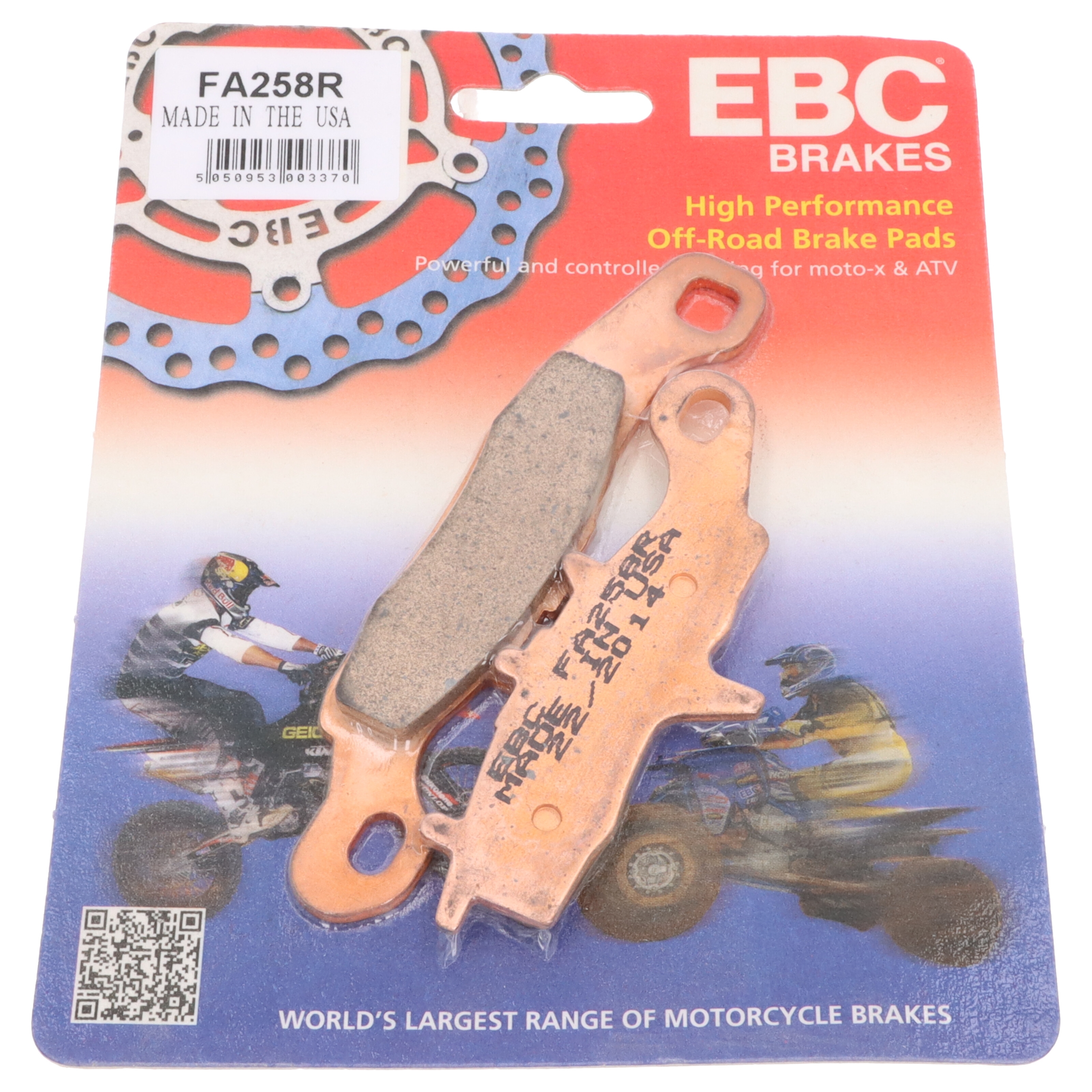 EBC Bremsbeläge FA258R für Kawasaki KX 80 A B R W I II 5 CD Suzuki RM 85 L RD