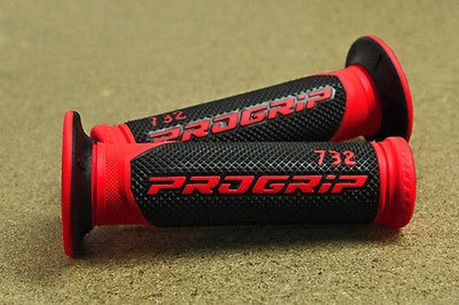 Progrip Enduro Motocross Lenkergriffe Griffgummis 732.02 schwarz / rot