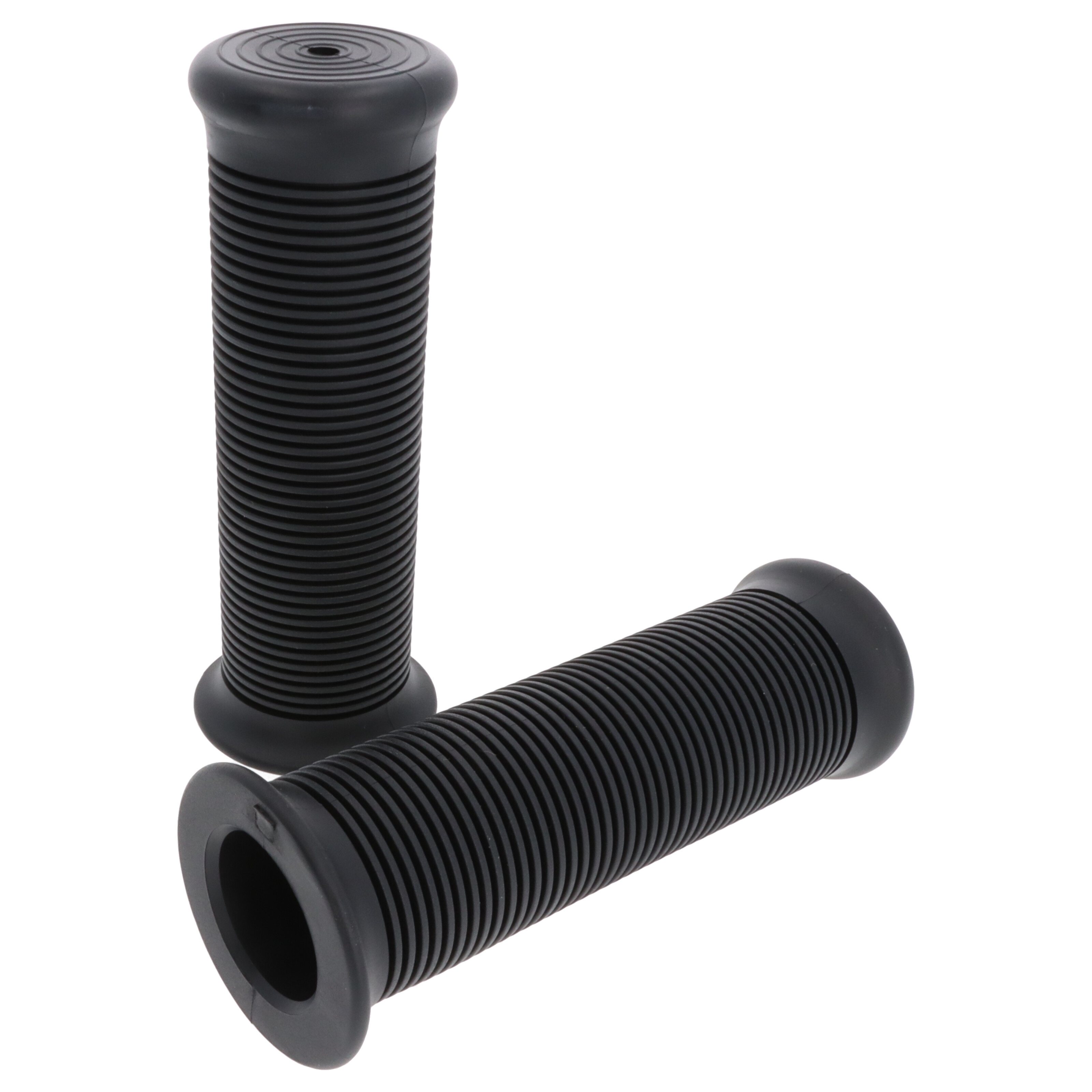 Retro Motorrad Roller Griffgummis 25 mm schwarz ID 25/28 mm für Café Racer