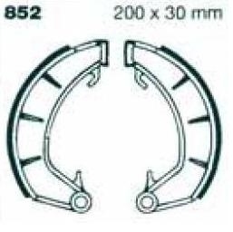EBC 852 Bremsbacken ohne Federn für Norton Commando Trommelbremse 1968 - 1970
