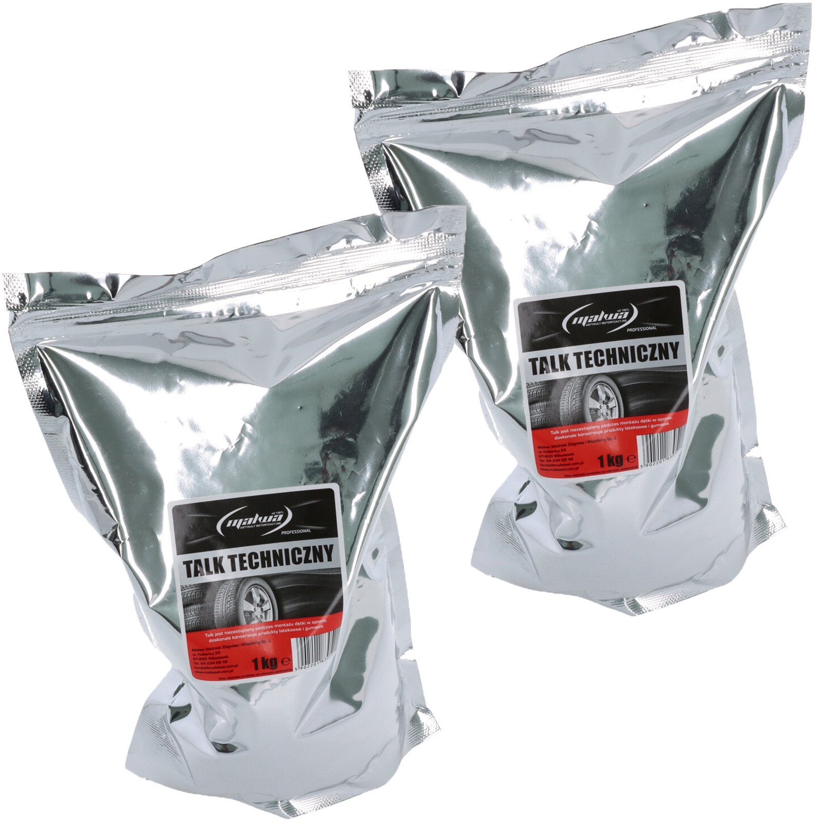 2x1 Kg Talkum Talk Talkumpulver Nachfüllpack Talkumpuder Schläuche Reifen Felgen