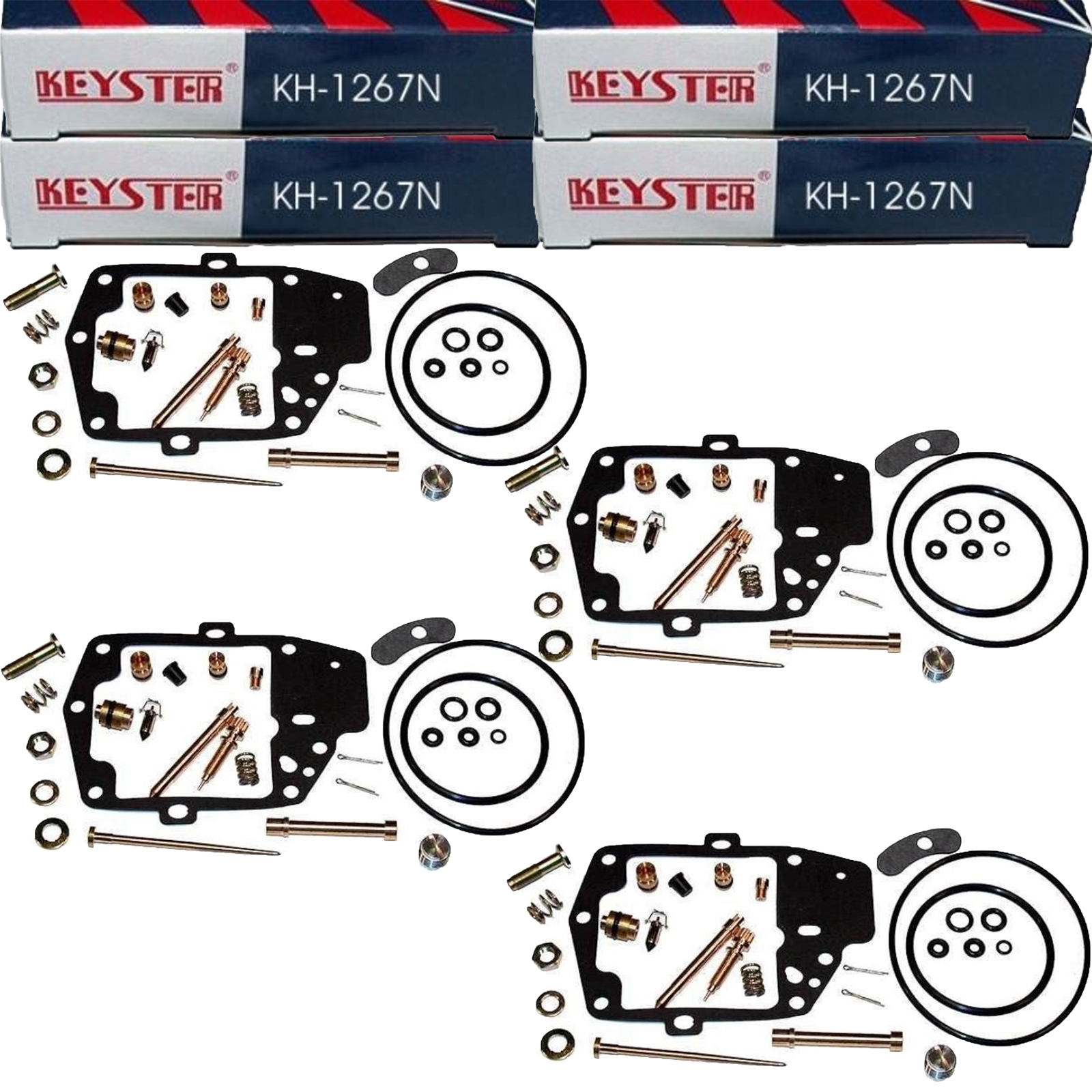 4x Keyster KH-1267N Vergaser Reparatursatz für Honda GL 1000 K Goldwing 1977 GL1