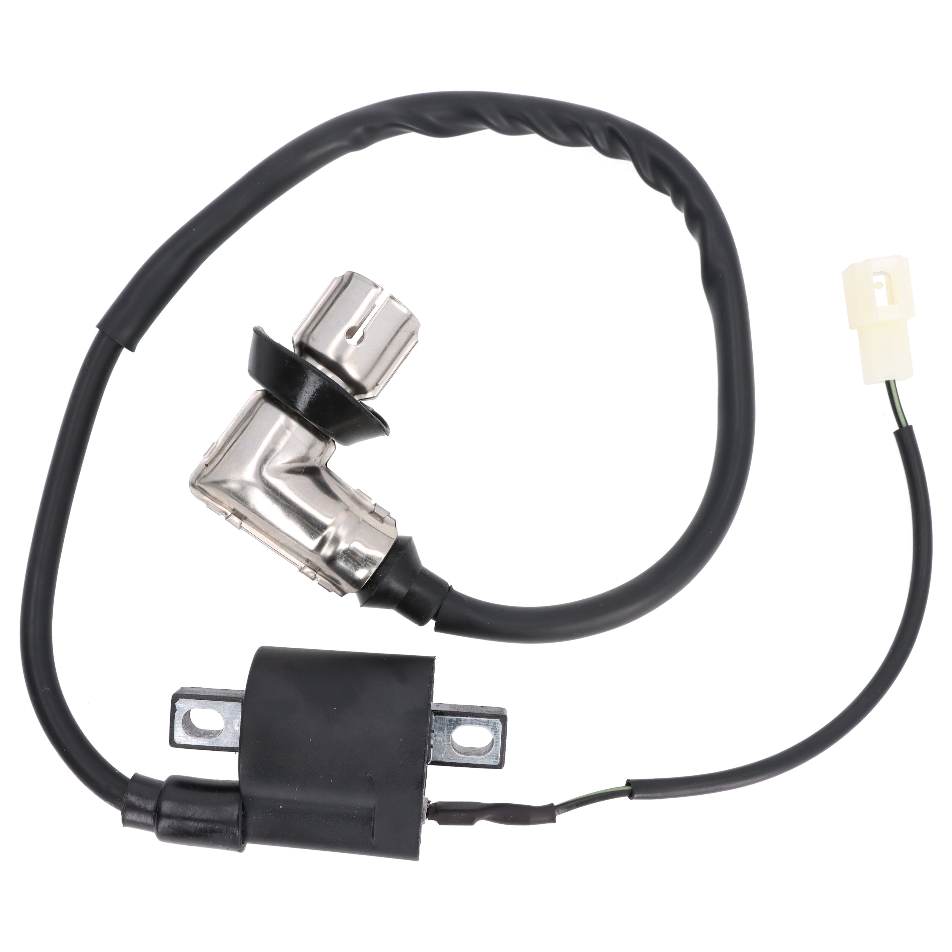 Zündspule mit Kerzenstecker für 2-Takt Scooter | Roller | Quad | ATV