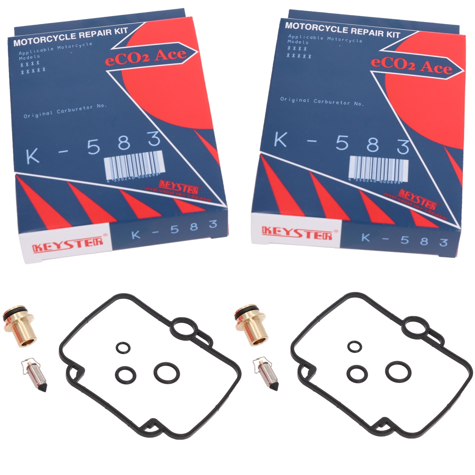 2x Keyster K-583 Vergaser Reparatursatz für Suzuki GS500 E 1989 - 2000 GM51B