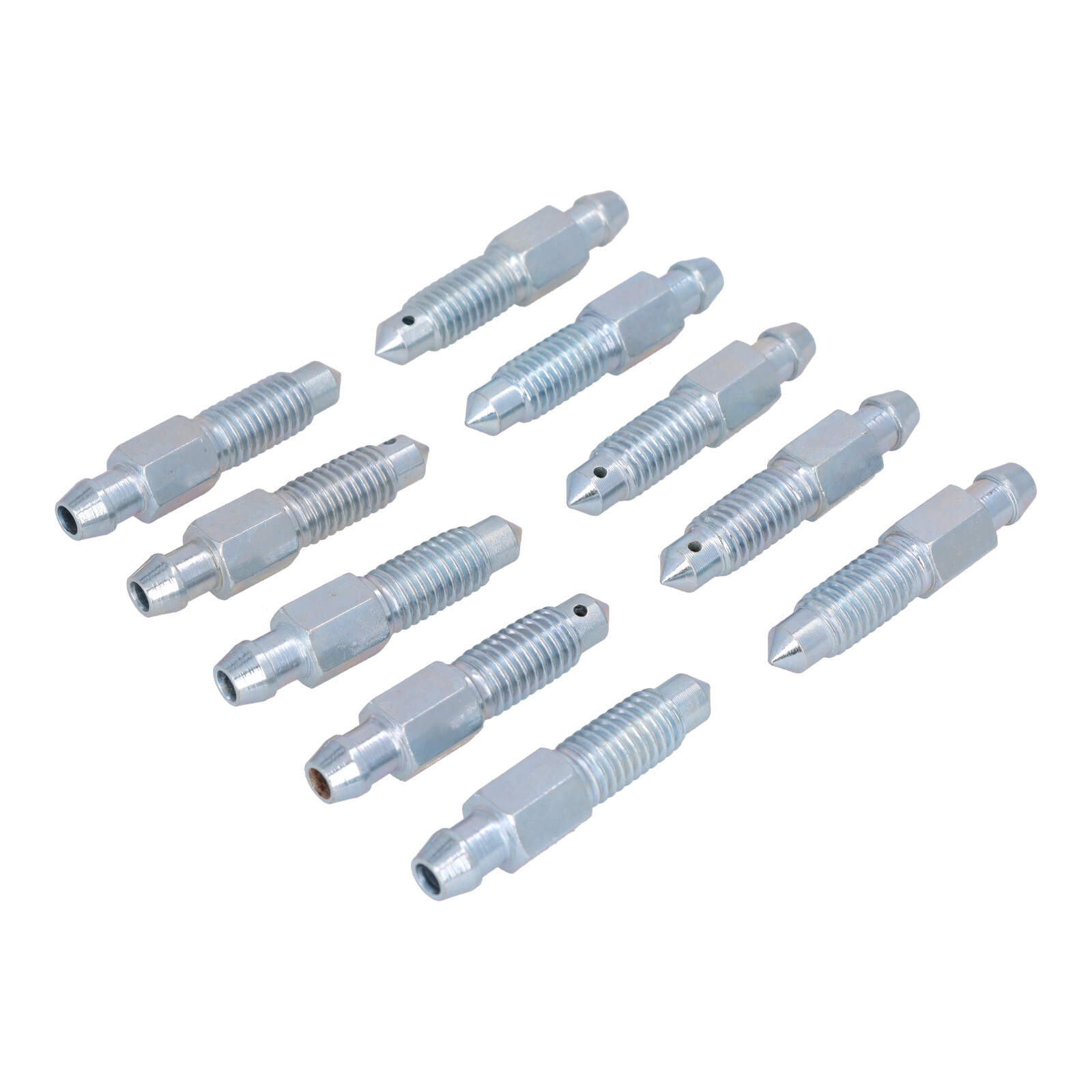 10x Quick Brake Bremssattel Entlüfterschraube Entlüftungsventile M8x1.25x41.5 mm SW9