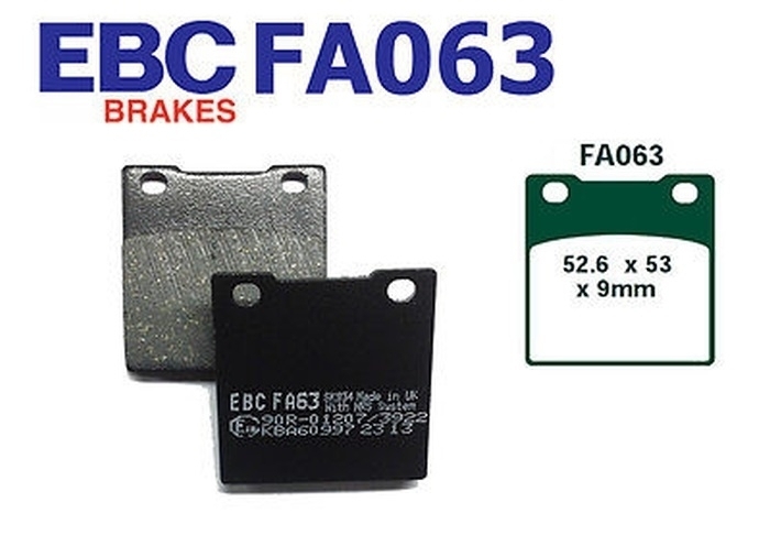 EBC Bremsbeläge FA063 hinten für Suzuki GS GSF GSX GSX-R RF RG RGV SV TL