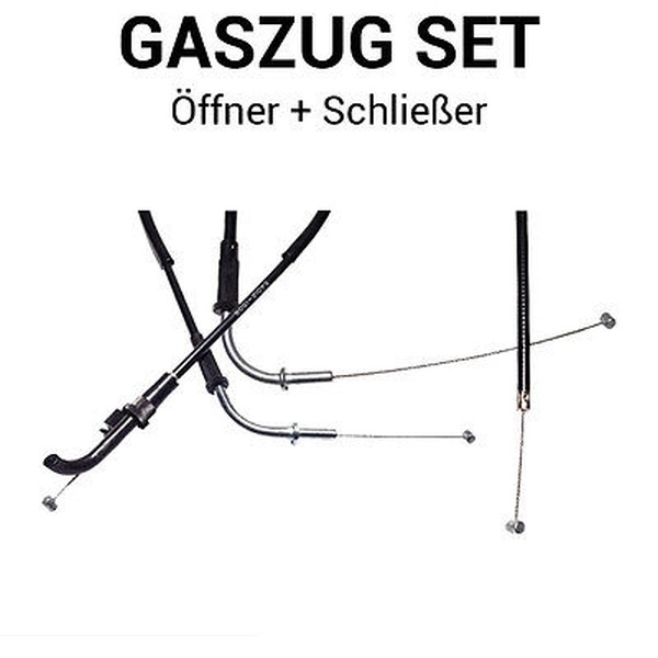 Gaszug Set Öffner + Schließer für Kawasaki ZX-7R 750 P Ninja