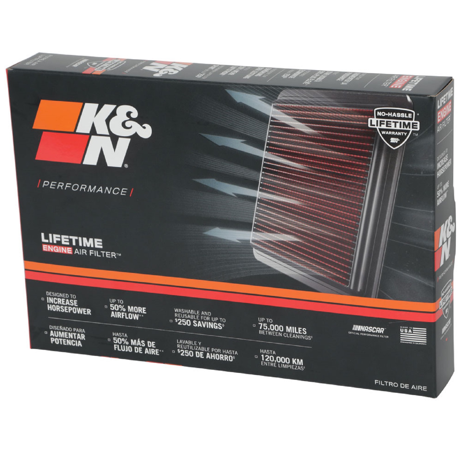 K&N Tauschluftfilter für Jeep Cherokee 2.2 2.0 Diesel 2.4 3.2 V6 2.0 2014-2020