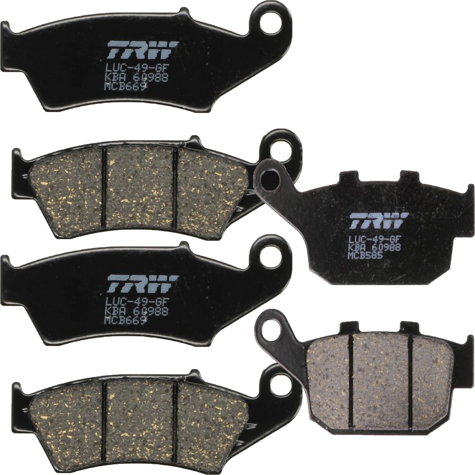 TRW Bremsbelagsatz für Honda Transalp XLV600 V XLV650 V XRV750 Africa Twin vorne+hinten
