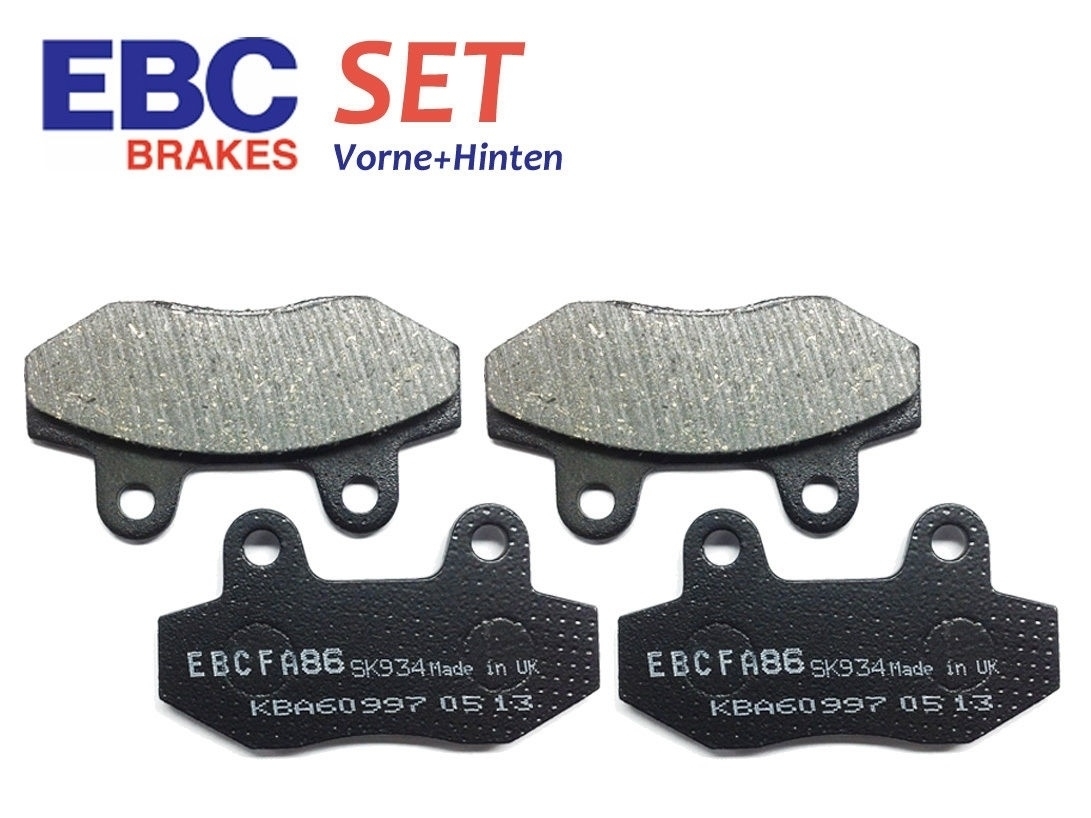 EBC Bremsbeläge SET Vorne + Hinten für Italjet Grifon #59 (650cc) 06