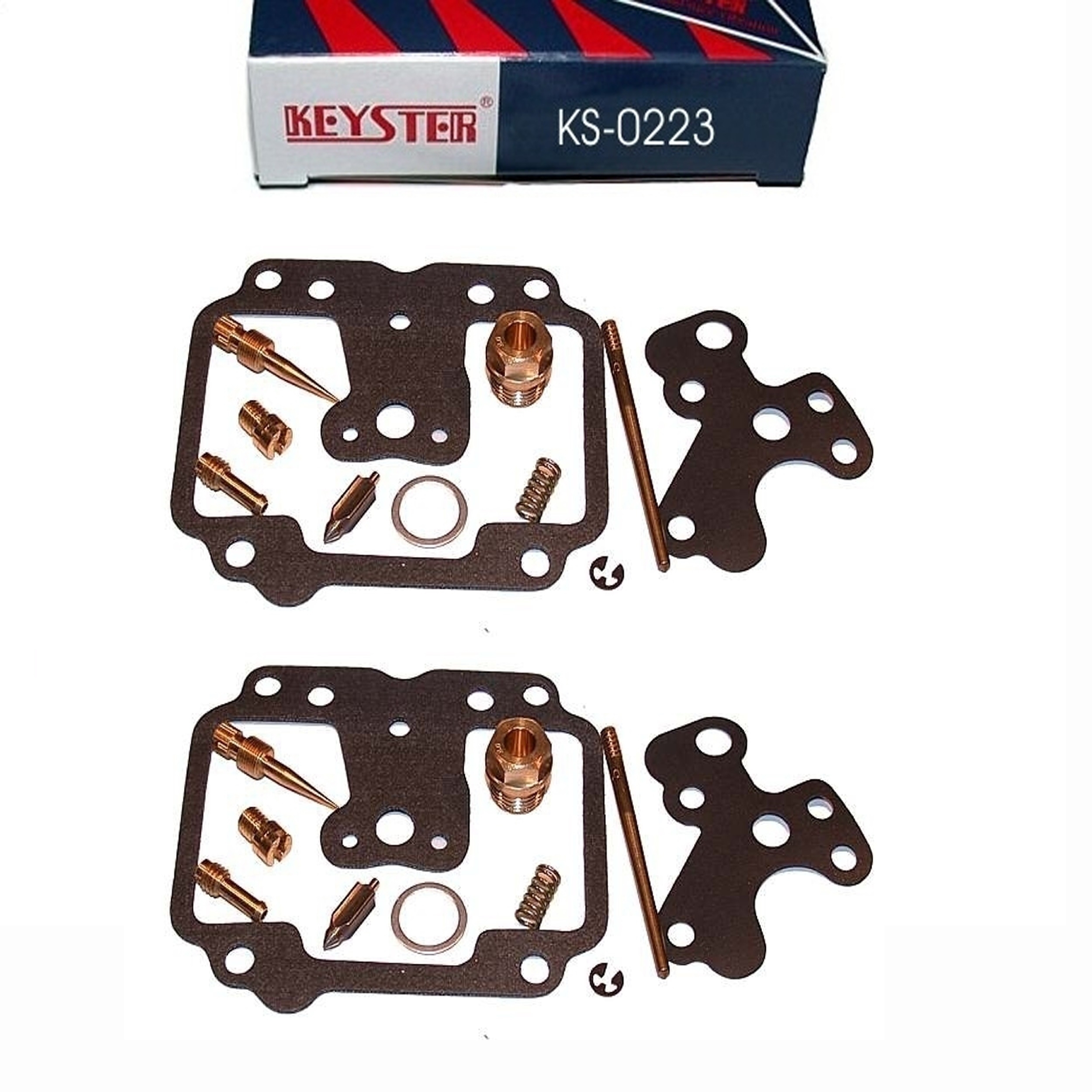 2x Keyster KS-0223 Vergaser Reparatursatz für Suzuki GS 400 Speichenrad 1977 GS400