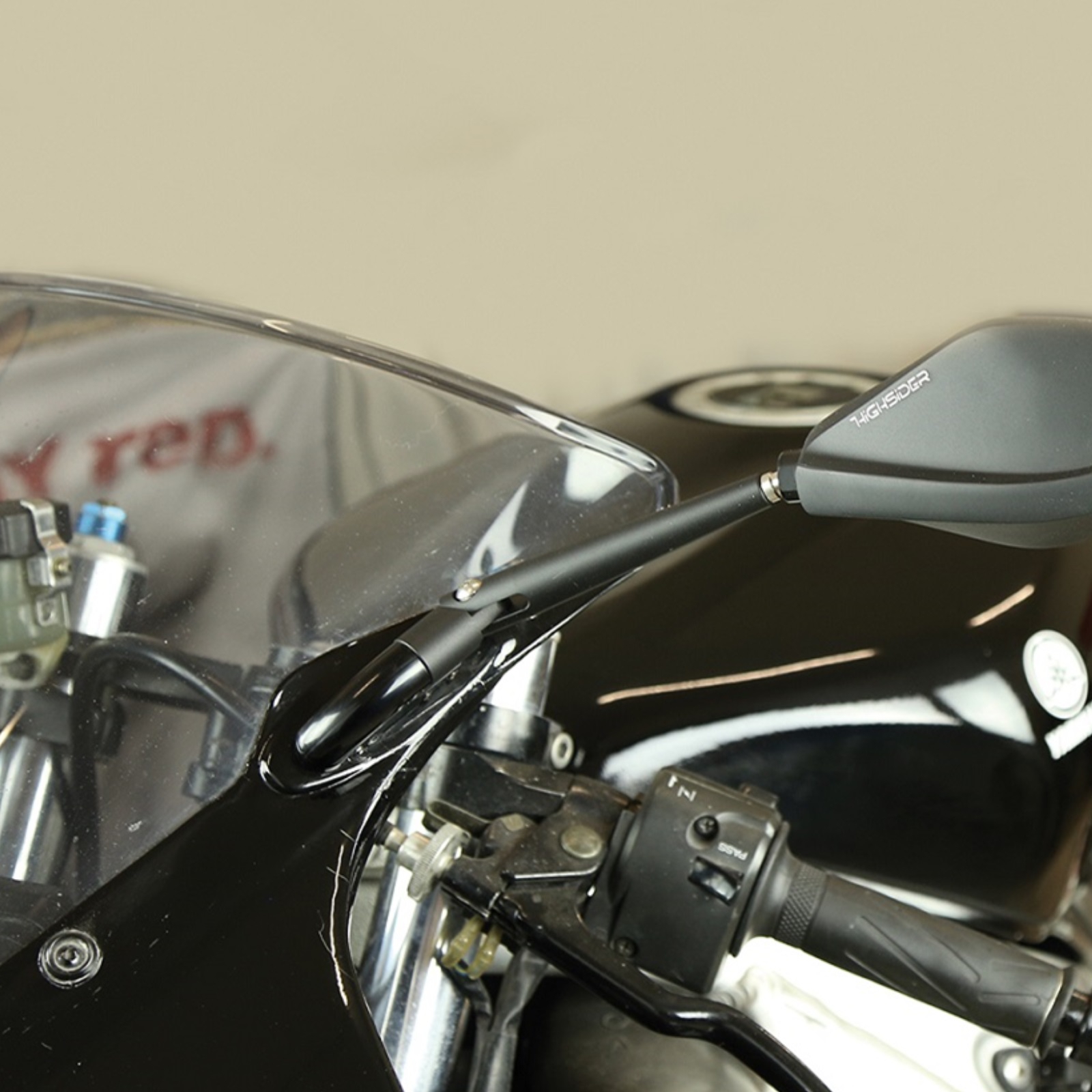 Spiegeladapter für Verkleidungsspiegel Schraublochabstand 8-59 mm Länge 77,5 mm