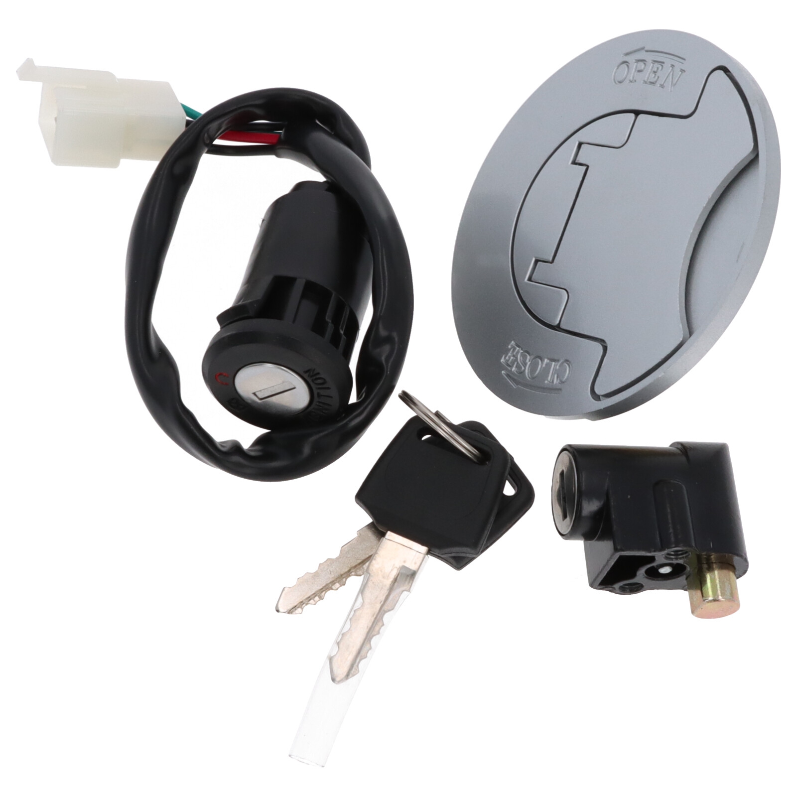 Schlosssatz Zündschloss Lenkradschloss Quad ATV Bashan 200 BS200S-7 BS250-7