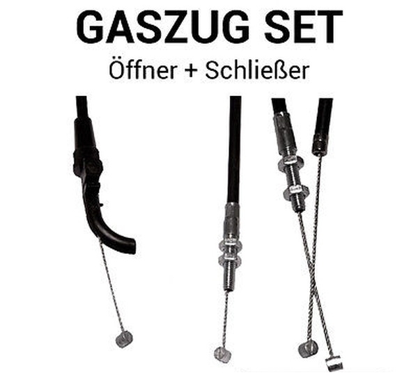 Gaszug Satz für Kawasaki KLE 500 B LE500ABA 1991 - 2007 Öffner A + Schließer B