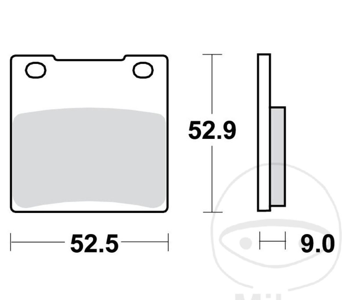 TRW MCB531SH Bremsbeläge hinten für Suzuki GS GSF GSX-R GSX Kawasaki Z ZZR ZXR ZX-12R
