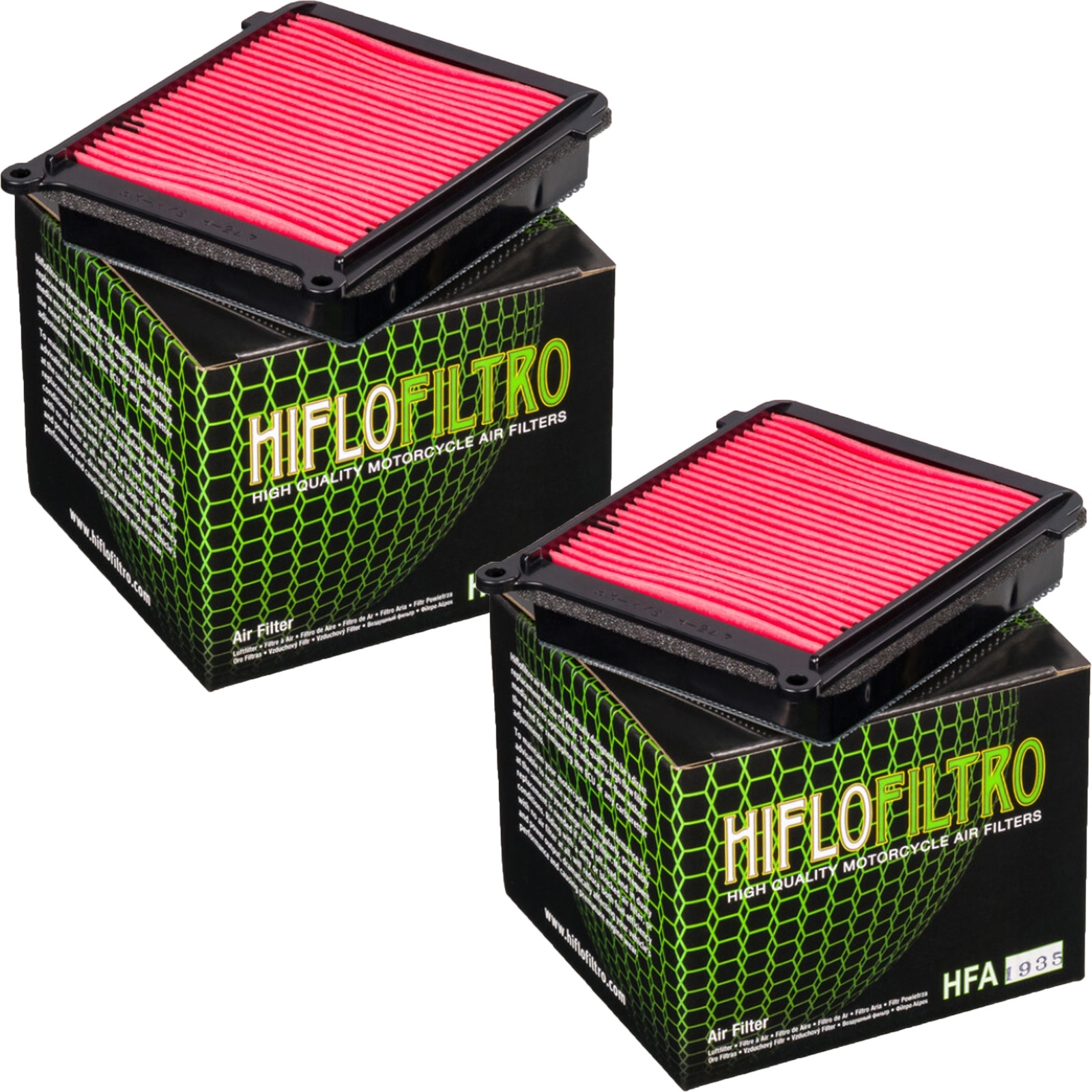 2x HIFLO HFA1935 Luftfilter für Honda XL 1000 V Varadero 2003-13 XL 1000 VA Varadero 2004-13