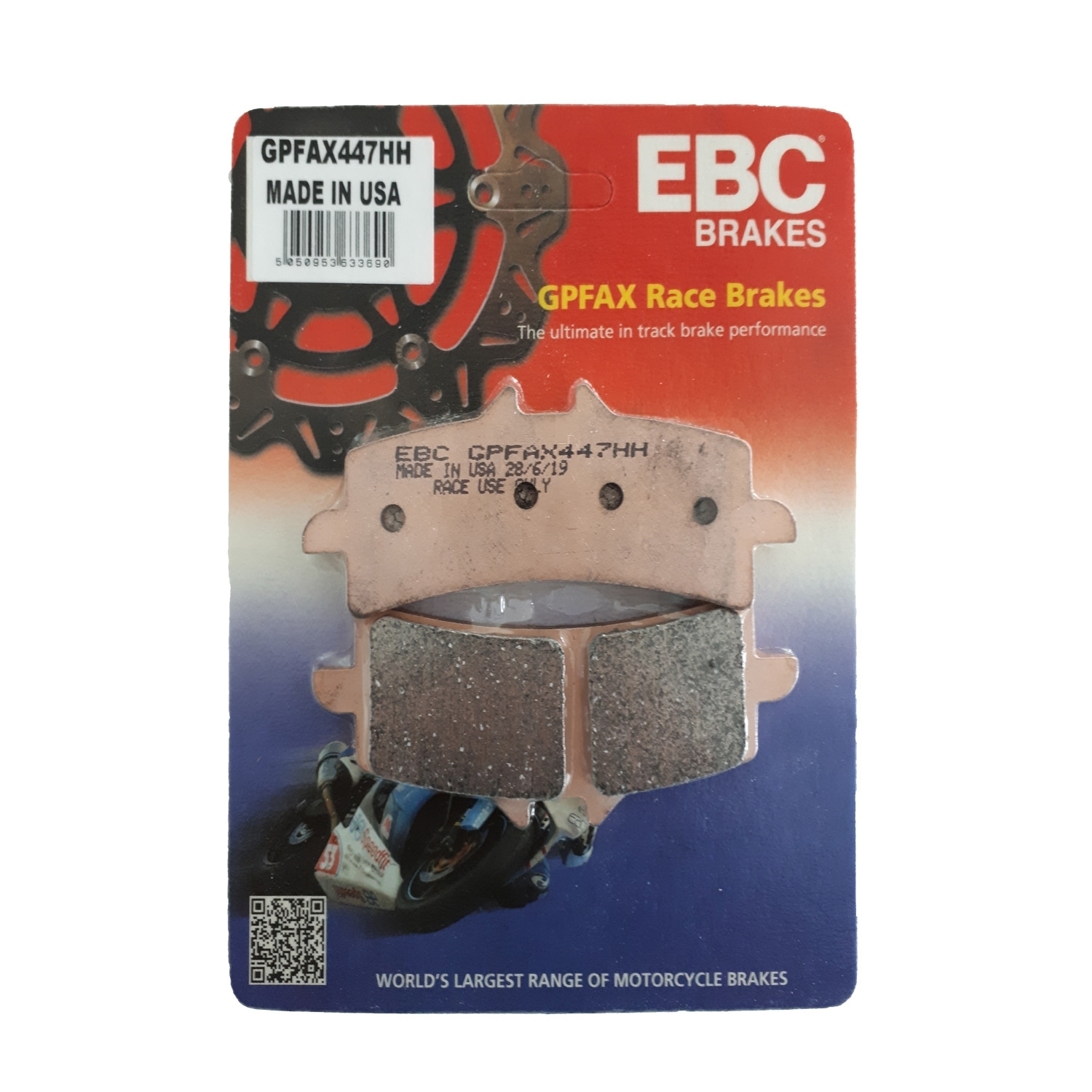 2X EBC Sintered Race Bremsbeläge GPFAX447HH