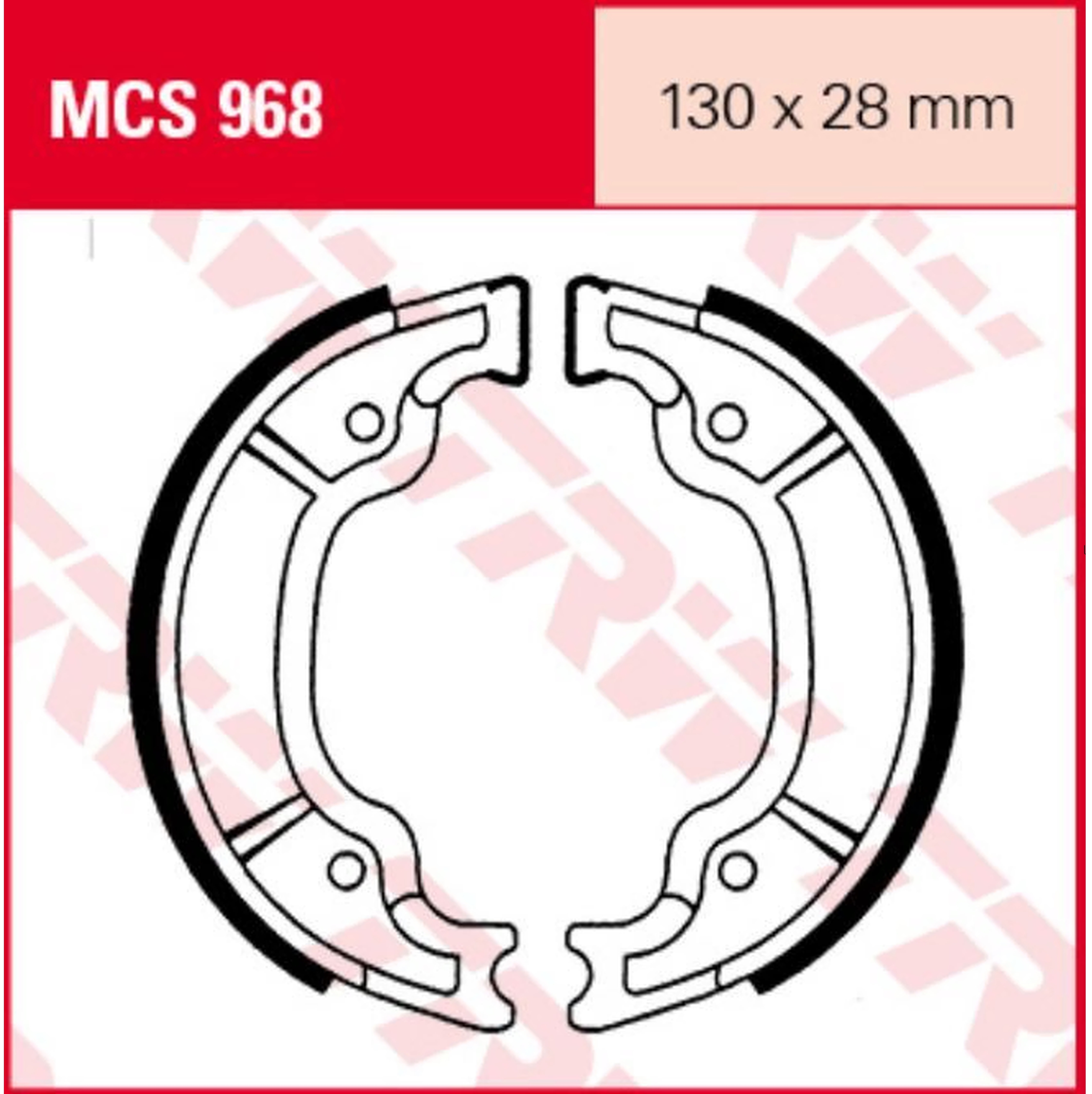 TRW Bremsbacken mit Federn MCS968