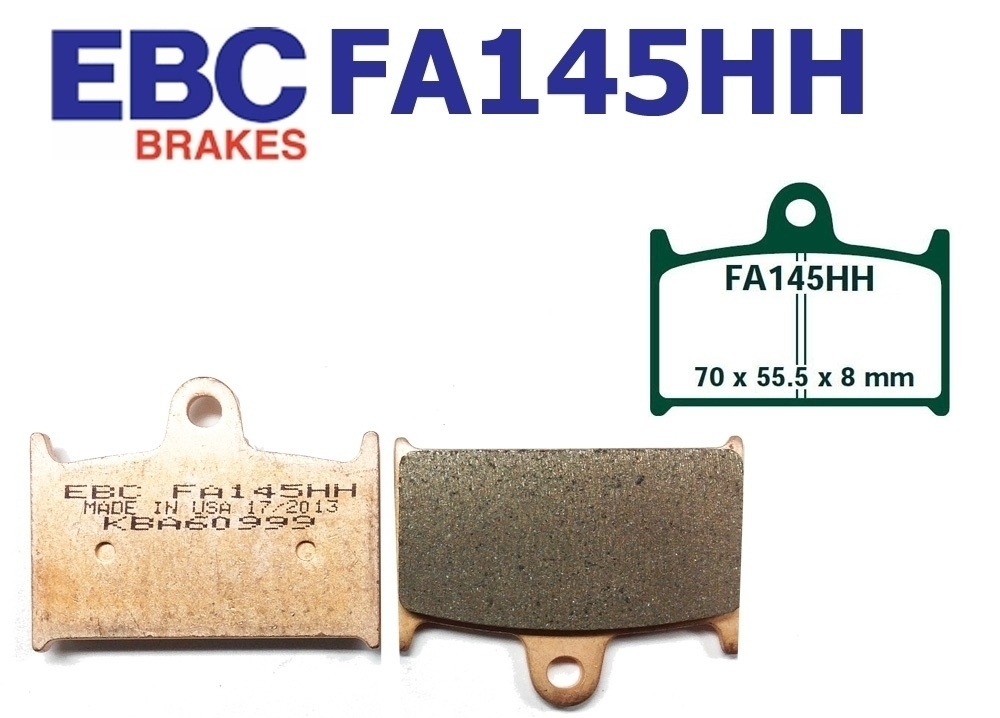 EBC Bremsen Set 2x MD3006X + 2x FA145HH für Suzuki RF 900 GSF 1200