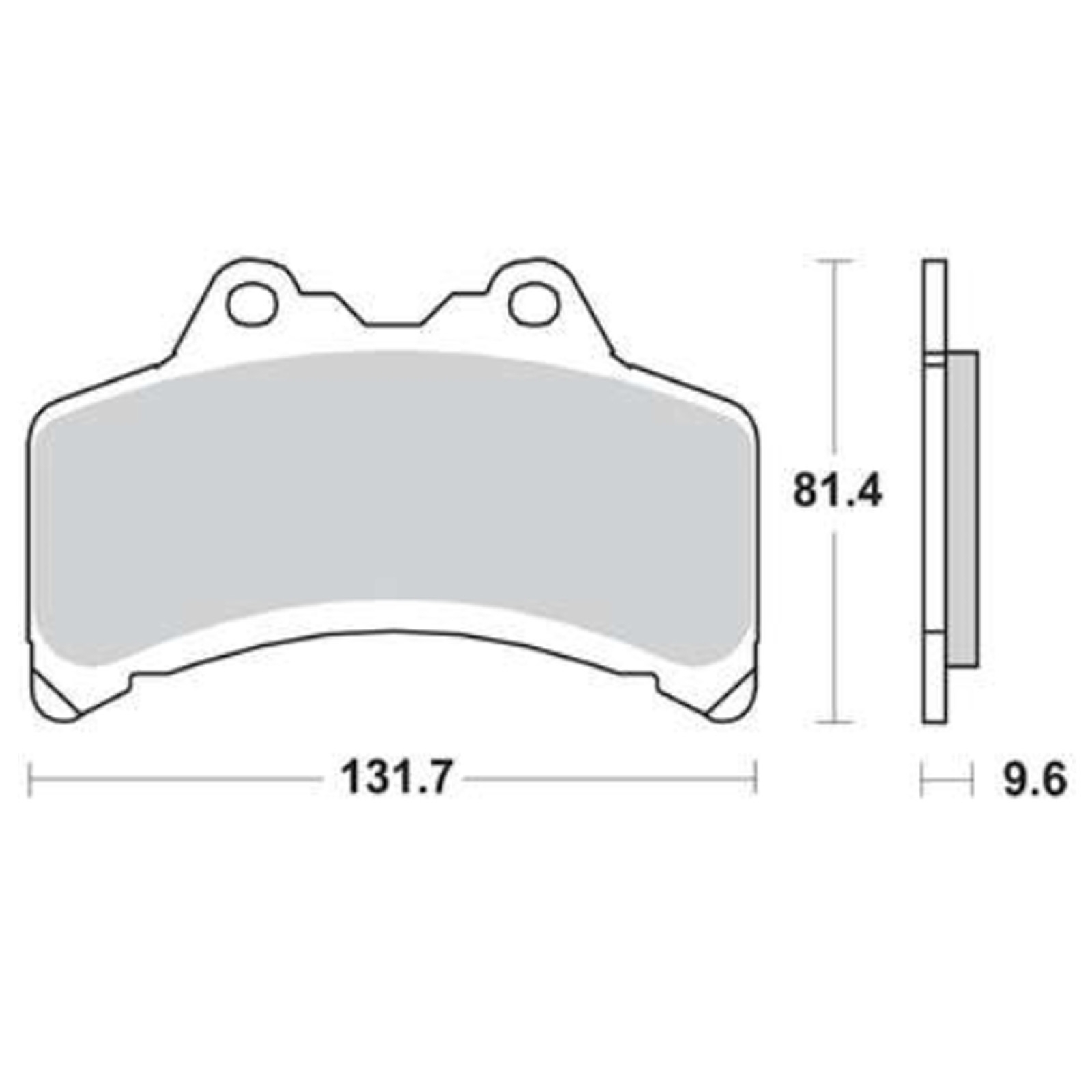 TRW Bremsbeläge MCB655 Yamaha GTS 1000 4BH A