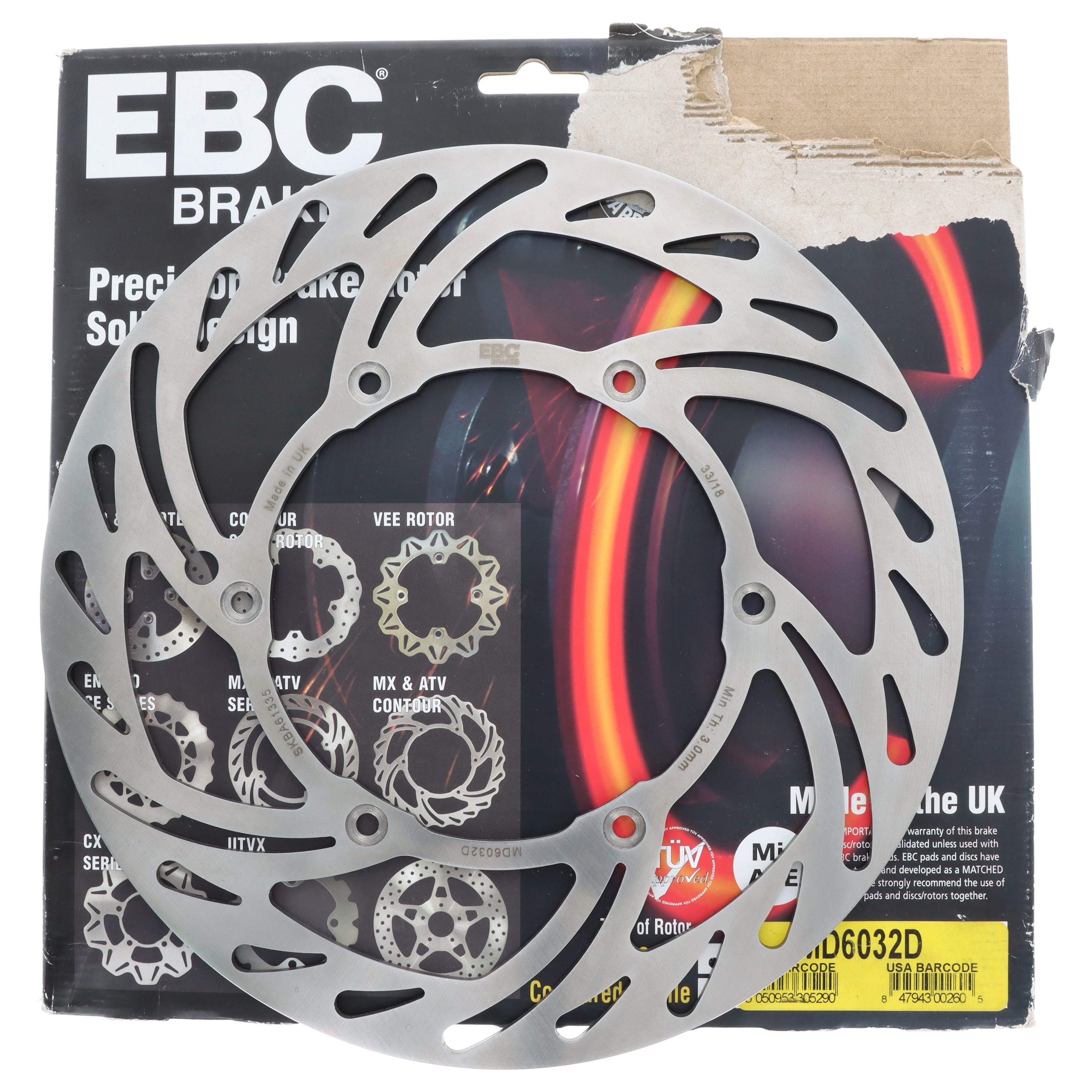 EBC MD6032D Bremsscheibe vorne für KTM EGS SX EXC EXC-F SC Husaberg Husqvarna FC FE BESCHÄDIGTE VERPACKUNG