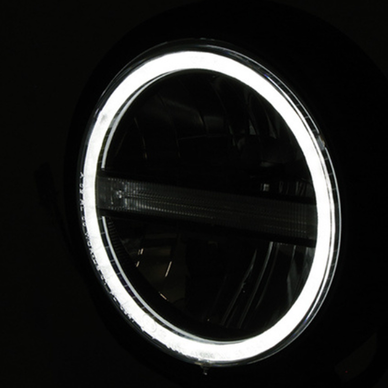 HIGHSIDER pro Motorrad Scheinwerfer Pecos Typ 6 LED Chrom Mit TFL E-Geprüft 5 3/4 Zoll