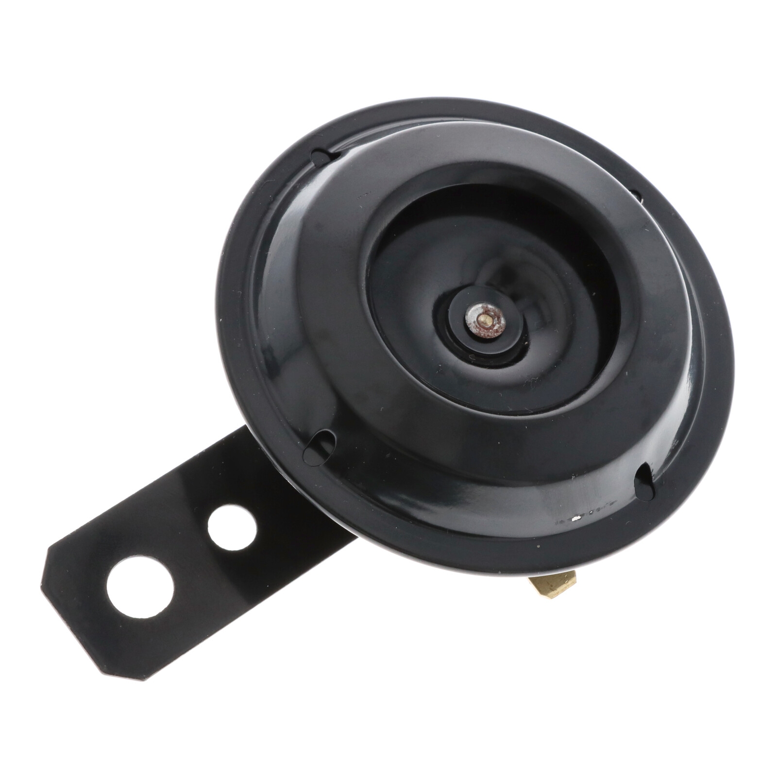 Horn Hupe 6V schwarz für Motorrad Quad ATV Roller Mofa Moped 70 mm Metallhupe