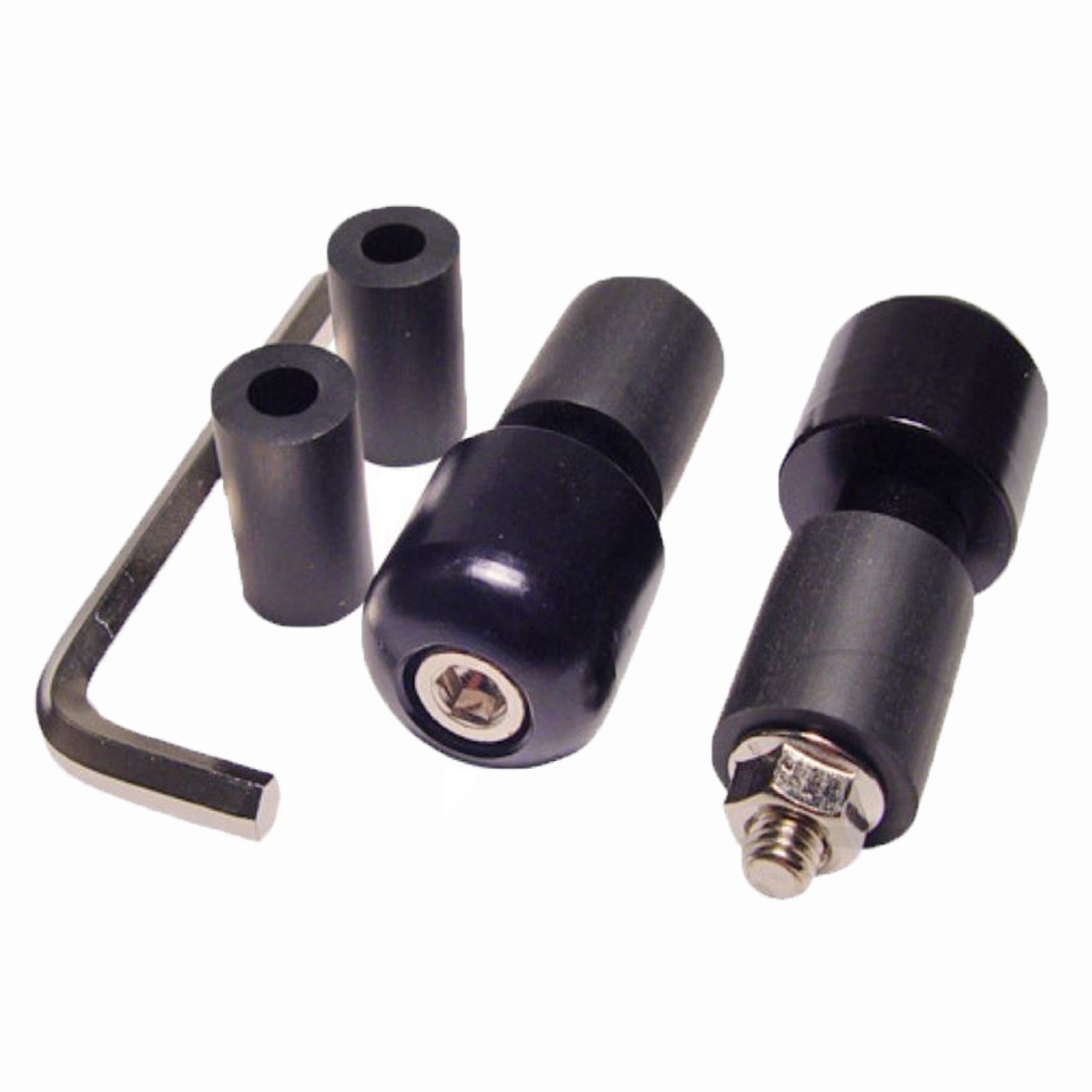 JMP Motorrad Mini Lenkerenden Lenkergewichte Alu schwarz eloxiert 20x22mm 2x40 g