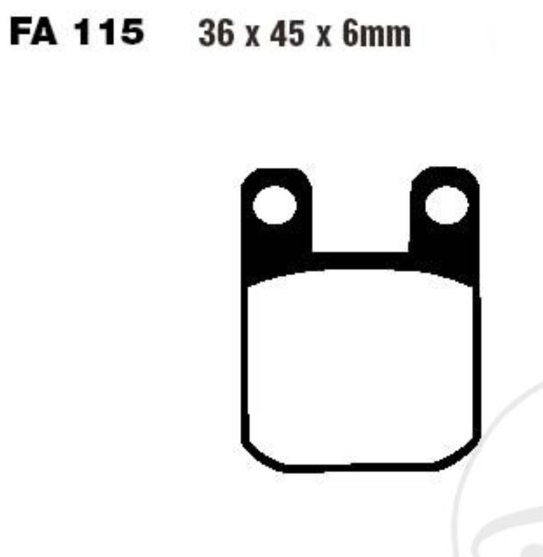 EBC FA115 Bremsbeläge für Aprilia CPI Beta Derbi KTM Peugeot Rieju Yamaha