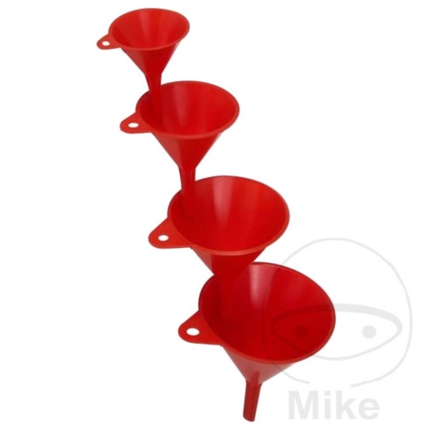 Hünersdorff Trichter-Set 4-teilig Oben Ø 60 80 100 120 mm Unten Ø 8 11 12 12 mm