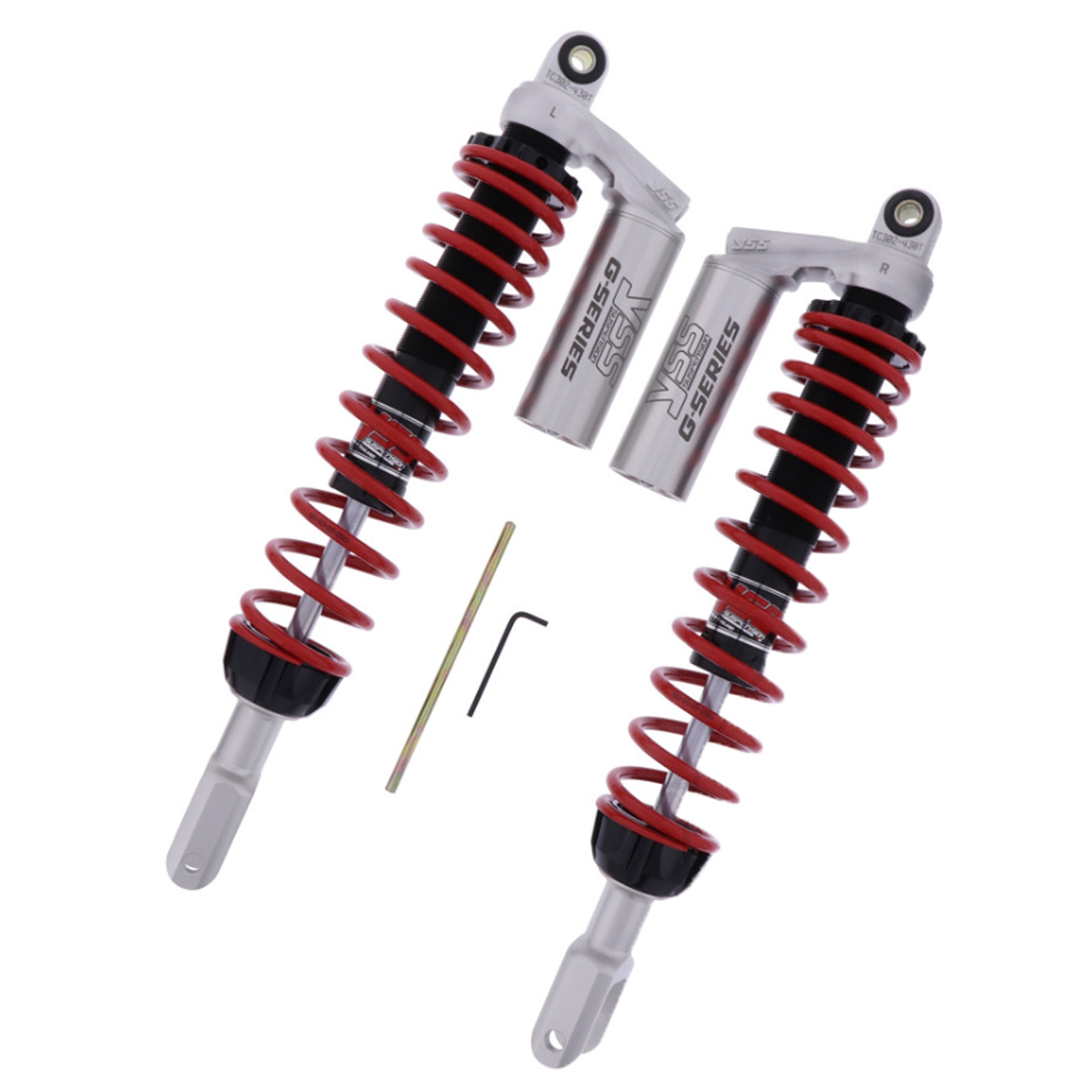 YSS TC302-430T-01-858 Stoßdämpfer Federbeine hinten für Honda Forza NSS 300 A ABS 2018-24 NF08A NF10A