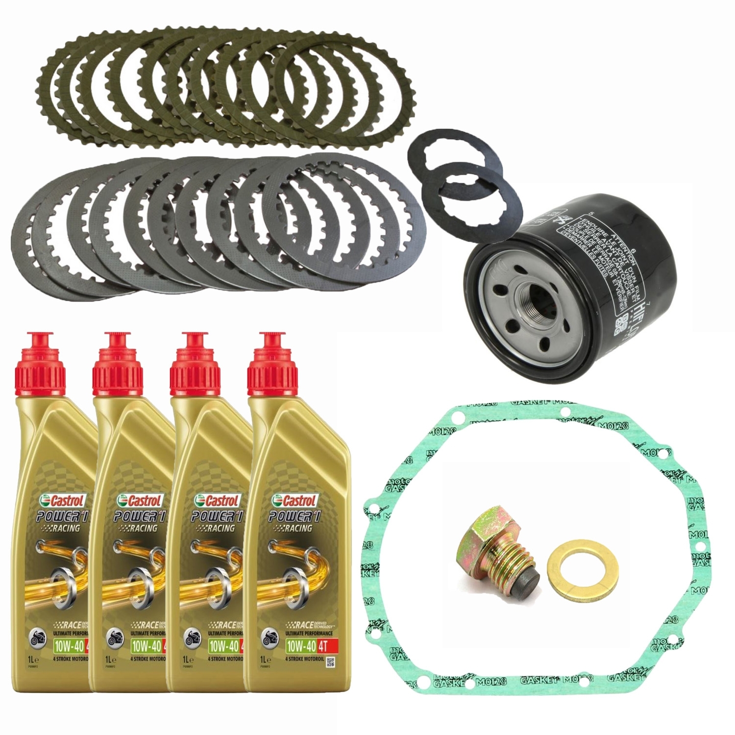 Kupplung für Suzuki GSX1100G GSXR1100 Satz verstärkt Dichtung Öl Filter Ablassschraube