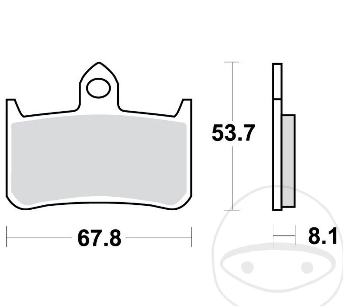 TRW MCB593SV Sintermetall Bremsbeläge vorne für Honda CB900 F CBR900 RR CB-X4 CB1000 F CB250 F
