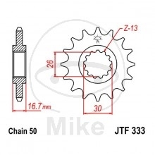 JT Ritzel 14 Zähne Teilung 530  / JTF333.14 JT Sprockets