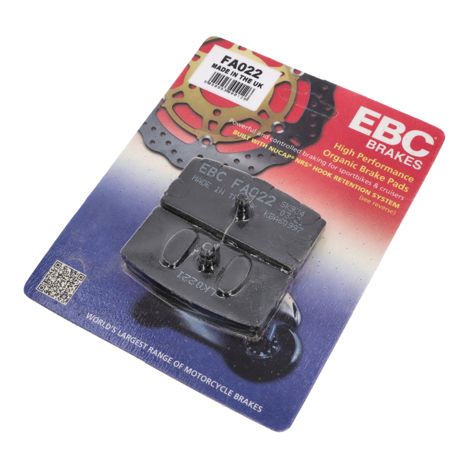 EBC FA022 Blackstuff Bremsbeläge vorne für BMW R60 R60/7 R75/6 R80 R90/6 R100