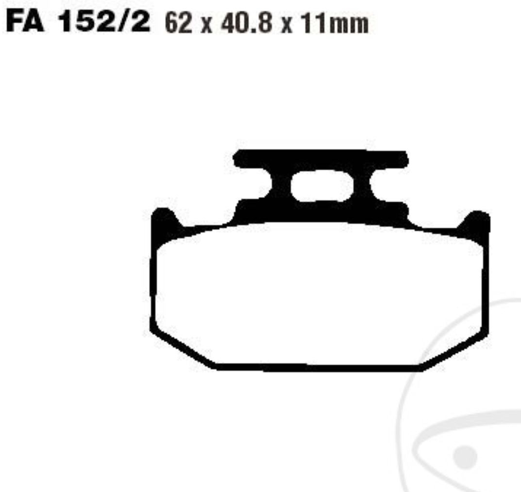 EBC Bremsbeläge hinten 152/2TT Suzuki RM125 RM250 Yamaha YZ TT600