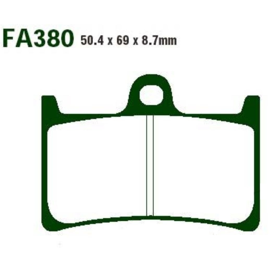 Bremsbeläge GPFAX380HH für Yamaha YZF-R1 FZ1 1000 YZF-R6 MT-01 1700 XT 1200 FZ8