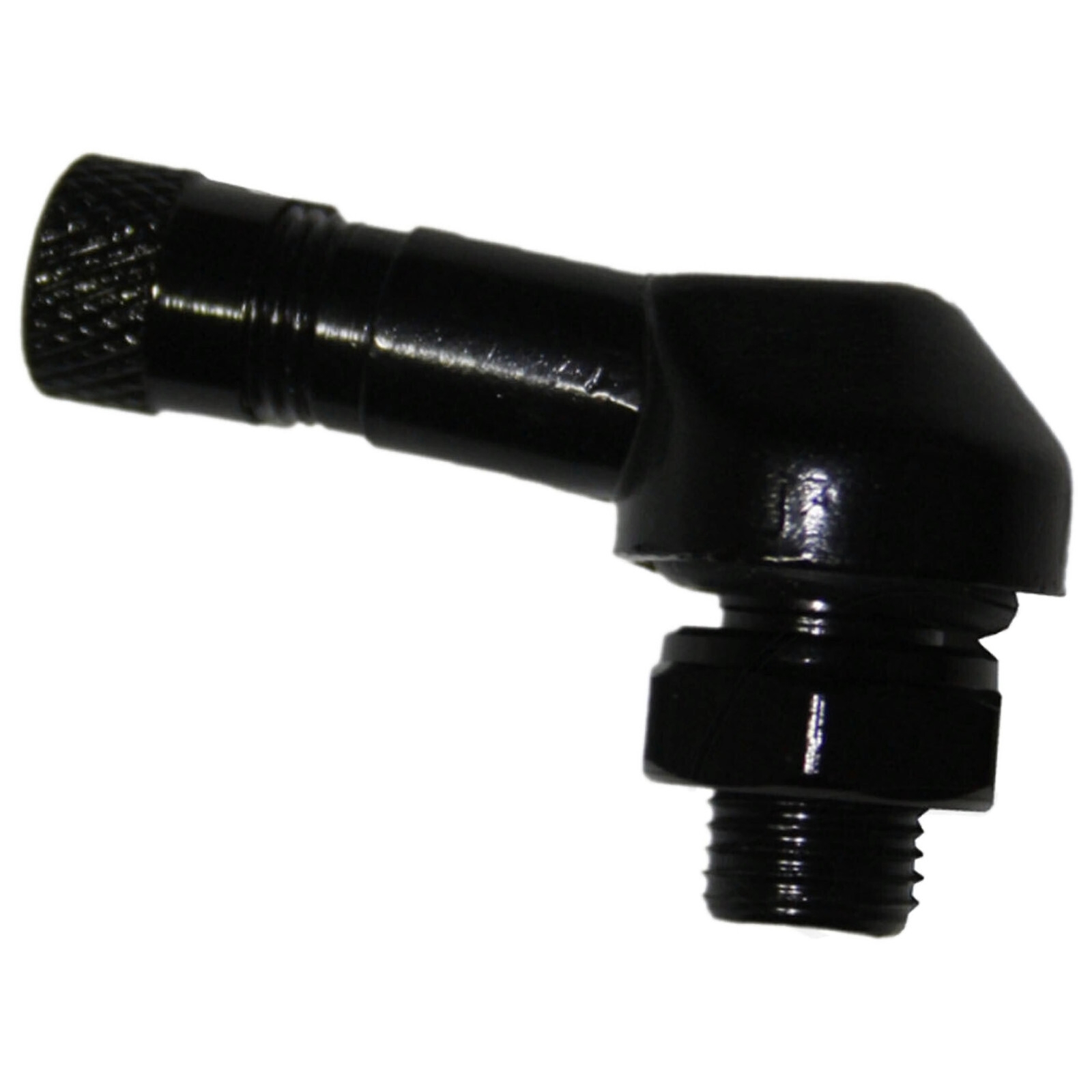 Winkelventil aus Aluminium schwarz 8.3 mm
